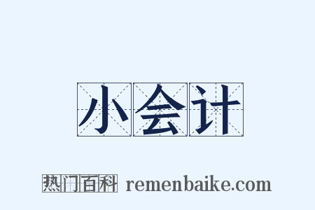 小会计是什么意思的图片